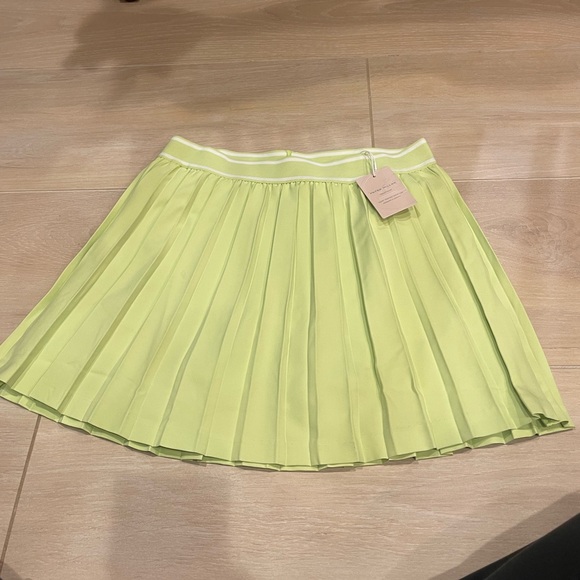 Peter Millar Chartreuse Pleated Mini Skirt - Picture 4 of 5